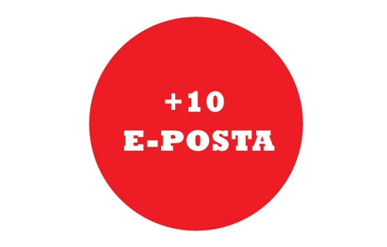 +10 E-posta Adresi (1 YIL) resmi