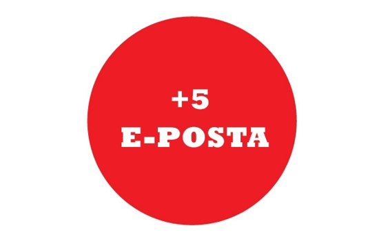 +5 E-posta Adresi (1 YIL) resmi