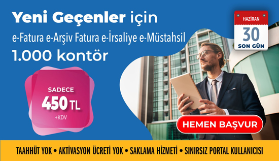 Yeni Geçenler için E-Fatura + E-Arşiv Fatura + E-Risaliye + E-Müstahsil resmi