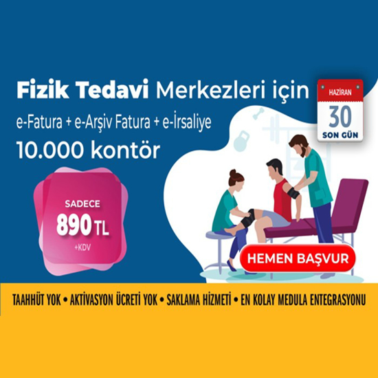 Fizik Tedavi Merzkeleri için E-Fatura + E-Arşiv Fatura + E-Risaliye resmi